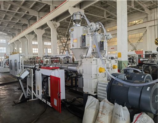 HDPE Pipe Machine Double Wall Corrugated Pipe Extrusion Line For Water Supply