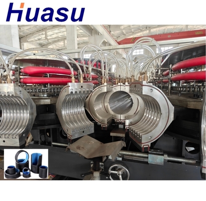 Double Wall Corrugated Pipe Extrusion Line with Siemens Inverter 63mm Min Diameter