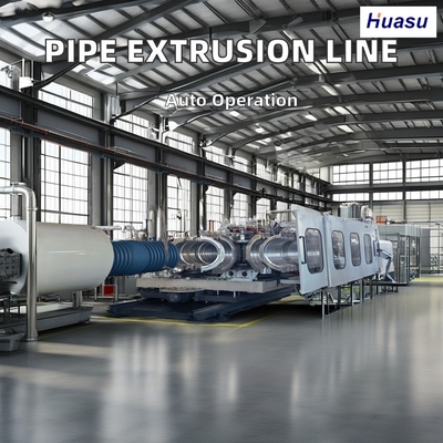PVC Double Wall Drainage Pipe Extrusion Line 2-33m/min Full-Automatic