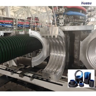 Double Wall Corrugated Pipe Extrusion Machine with Siemens PLC Screen Touch and Planetary Cutting for 6m or Customized Pipe Length