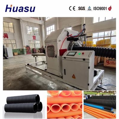 PVC/PE/MPP/PA/HDPE Borulu 32mm-1600mm Çap Aralığında Otomatik Tek Duvarlı Oluklu Boru Ekstrüzyon Hattı