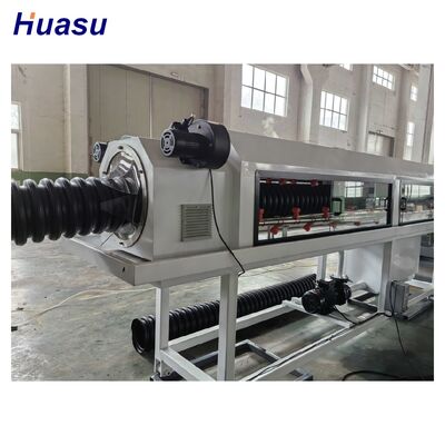 HDPE Pipe Extrusion Line with Air Cooling And Water Cooling for Continuous Production Featuring Siemens PLC Control