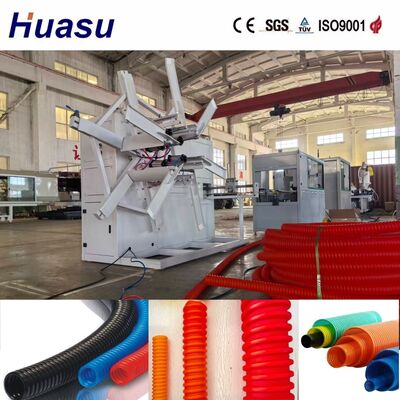 Double Wall Corrugated Pipe Machine with 60-2000kg/h Output Featuring Water Sleeve Material Steel and PLC Remote Control