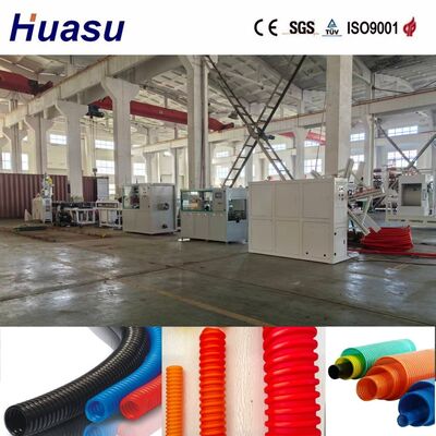 Single Wall Corrugated Pipe Machine with 60-2000kg/h Output and 32mm-1600mm Pipe Diameter for Plastic Pipe Production Line with Siemens PLC Control