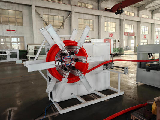 Automatic Double Wall Corrugated Pipe Extrusion Line with Siemens Brand Electrical Parts and Aluminium Alloy Mould