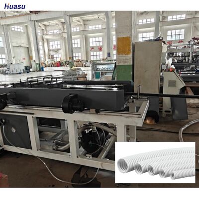 Single Wall Corrugated Pipe Extrusion Line Full Intermeshing Engagement System Rotary Mold Type Corrugator Computerized Control for Production