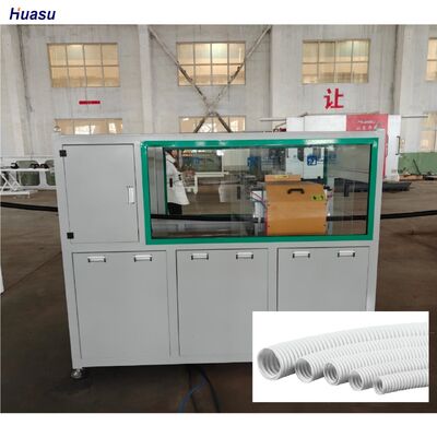 PVC PE PP Single Wall Corrugated Pipe Extrusion Line featuring Schneider Siemens electric components technology for pipe manufacturing