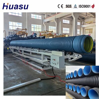 32-1600mm Diameter Double Wall Corrugated Pipe Extrusion Line with PLC Control for High Productivity