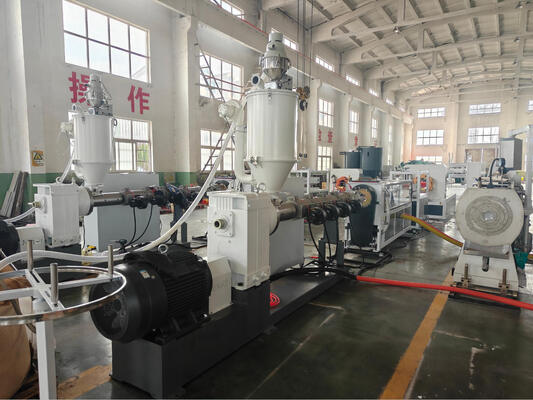 PLC Control Spiral Pipe Extrusion Line Incorporating PP Pipe Material and 100m Roll Winding Machine for Consistent Pipe