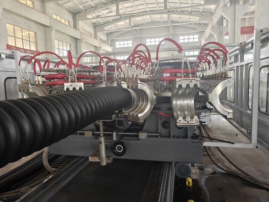 Customized Corrugated Pipe Production Line Featuring 38CrMoAlA Barrel Material Designed For Extrusion And Long Service Life