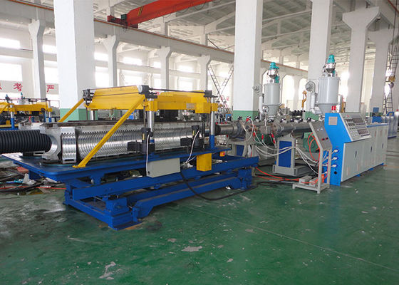 PLC 63mm Corrugated Pipe Machine For Cable Protection
